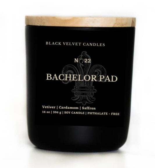 Black Velvet Candles- Bachelor Pad
