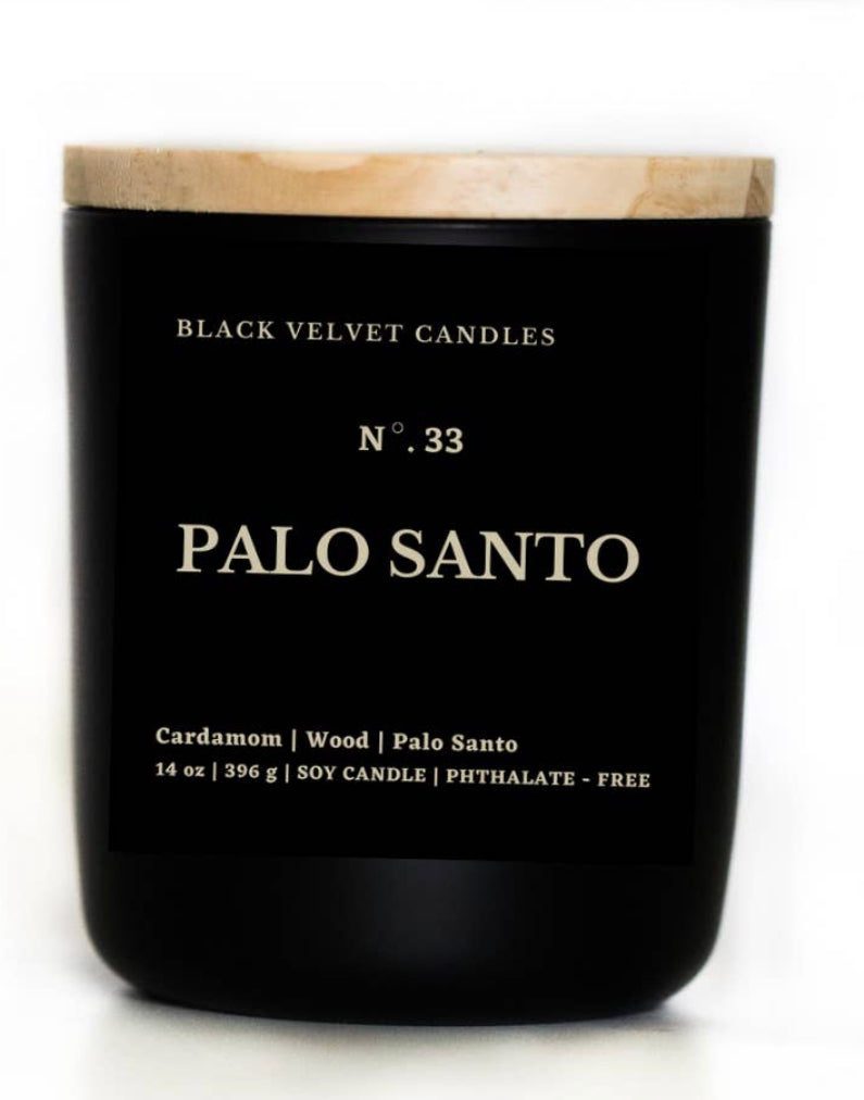 Black Velvet Candles- Palo Santo