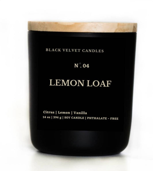 Black Velvet Candles- Lemon Loaf