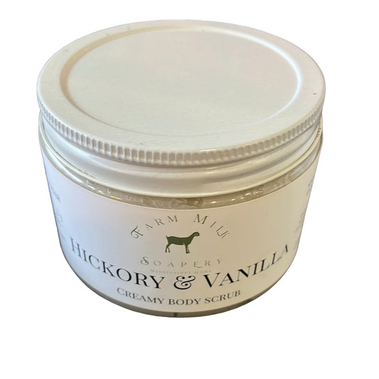 Farm Milk Soapery- Hickory & Vanilla:Large Body Scrub